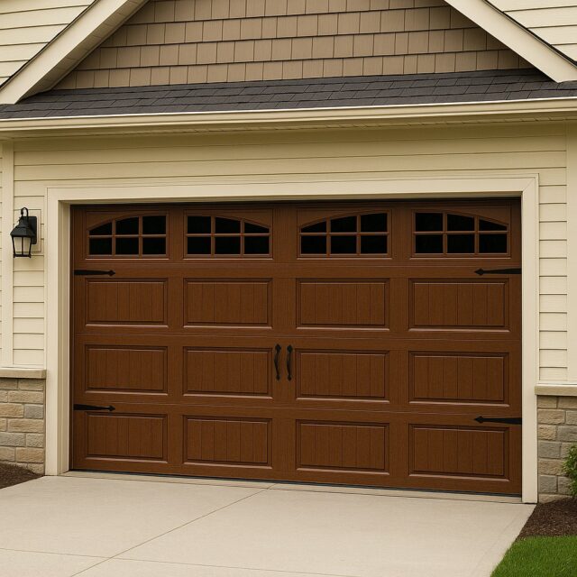 Traditional insulated garage doors