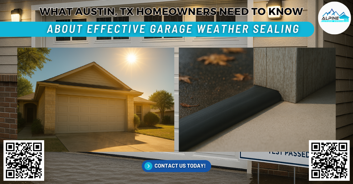 Alpine Garage Doors Texas What Austin, TX Homeowners Need to Know About Effective Garage Weather Sealing - Alpine Garage Doors Texas